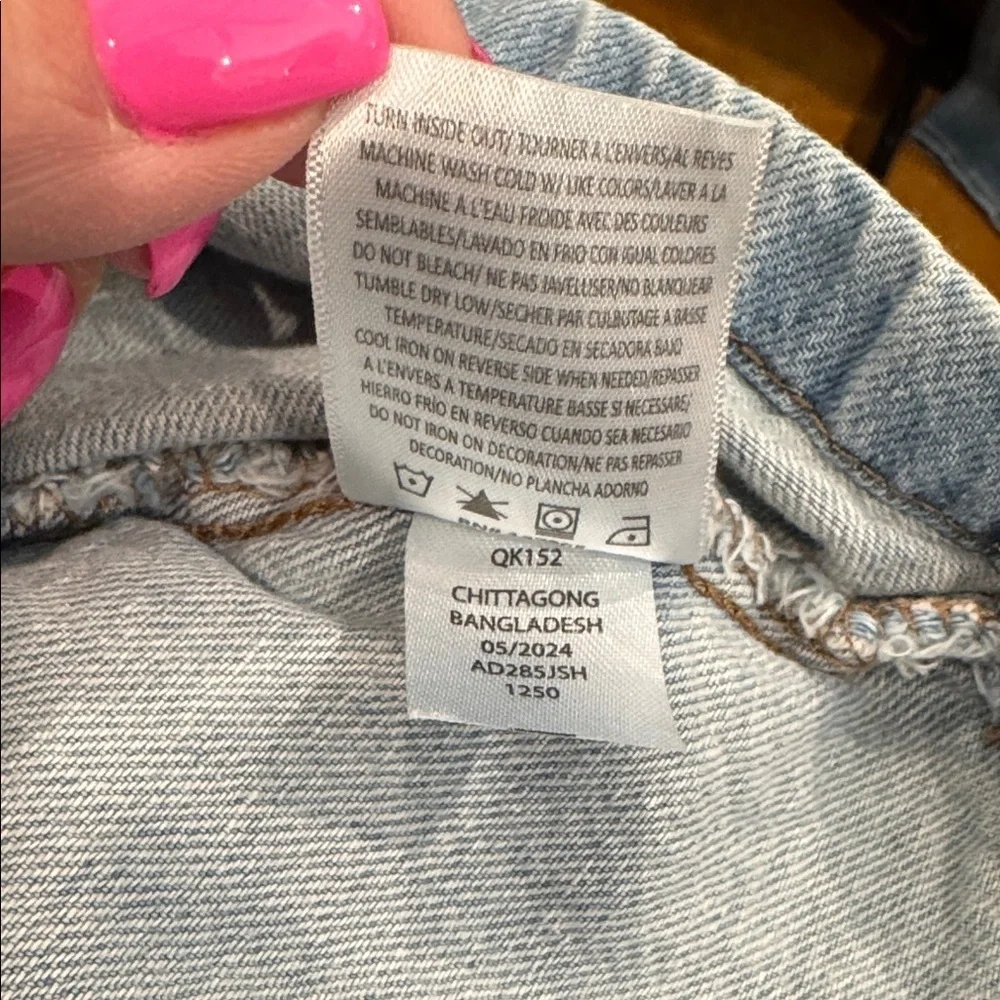 Jessica Simpson Light Wash Denim Button-Front Dress